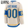 Barn Ishockey St. Louis Blues tröja med eget tryck Fanatics Premium NHL 2024-25 Vit Winter Classic